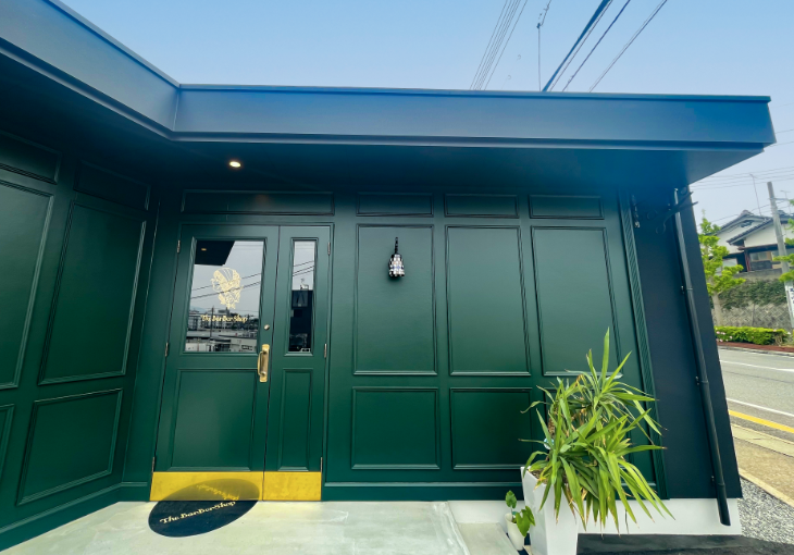 下関市の建設会社　株式会社にしかわの施工実績　The Bar Ber Shop　エントランス