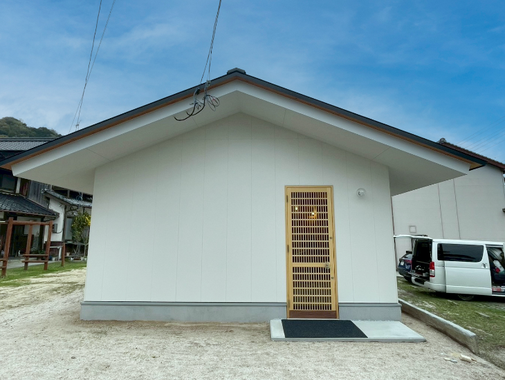 下関市の建設会社　株式会社にしかわの施工実績　大師堂喫茶店 外観